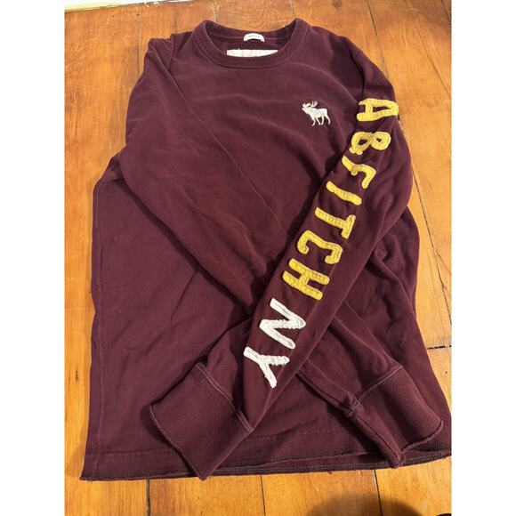 Abercrombie & Fitch Mens Medium Muscle Embroidered Long Sleeve Y2K - Picture 6 of 9